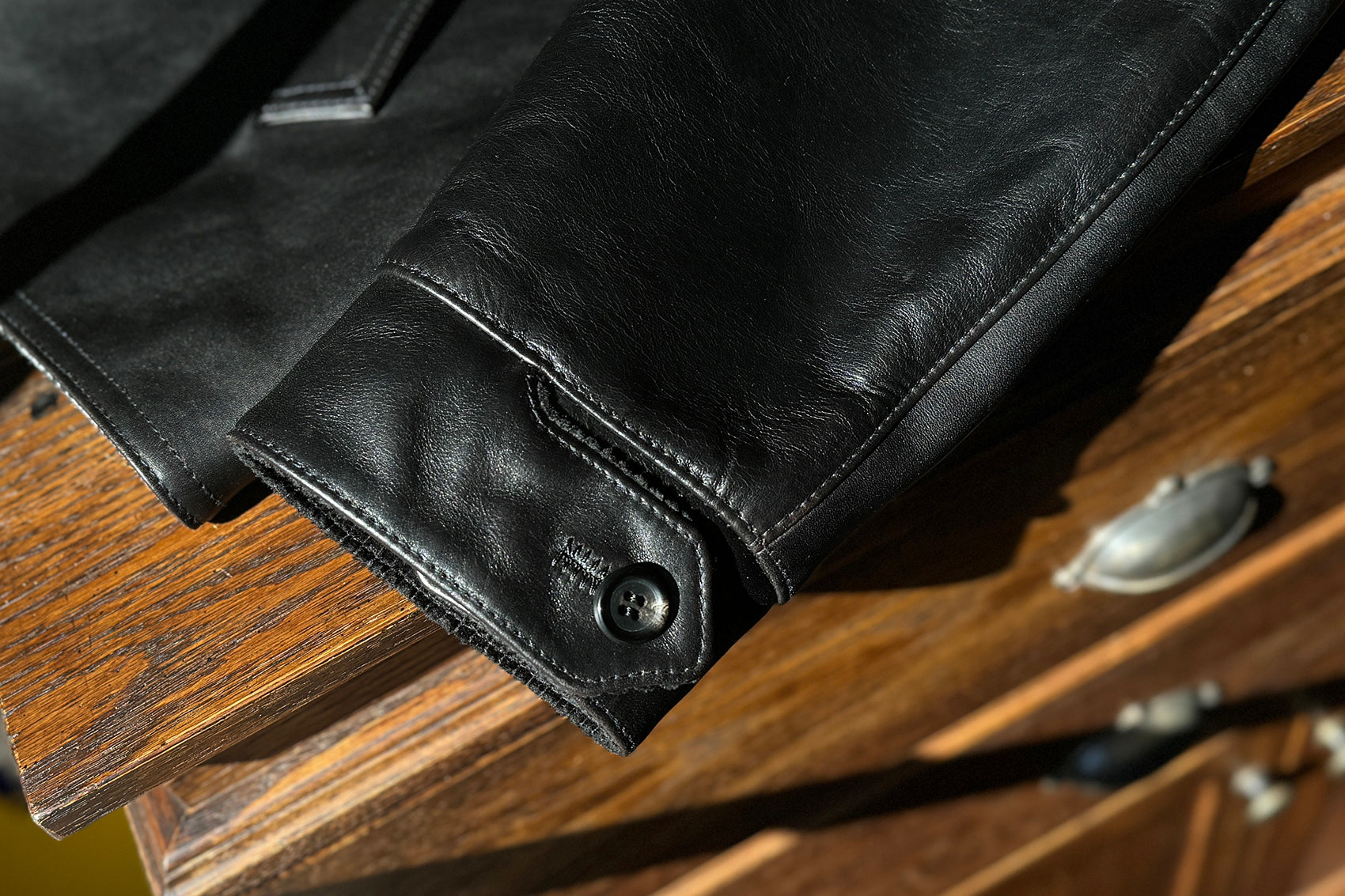 レザージャケットのレザー