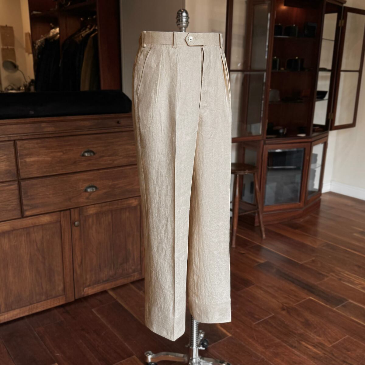 FORT - Herringbone Linen col.Ivory