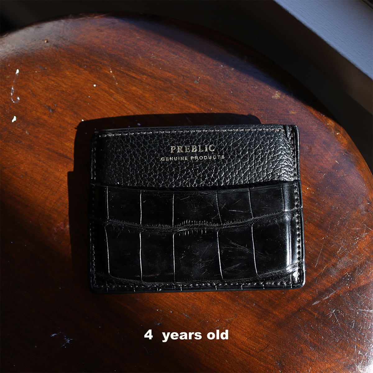 PLET - Saddle Pull-Up × Crocodile col.Black