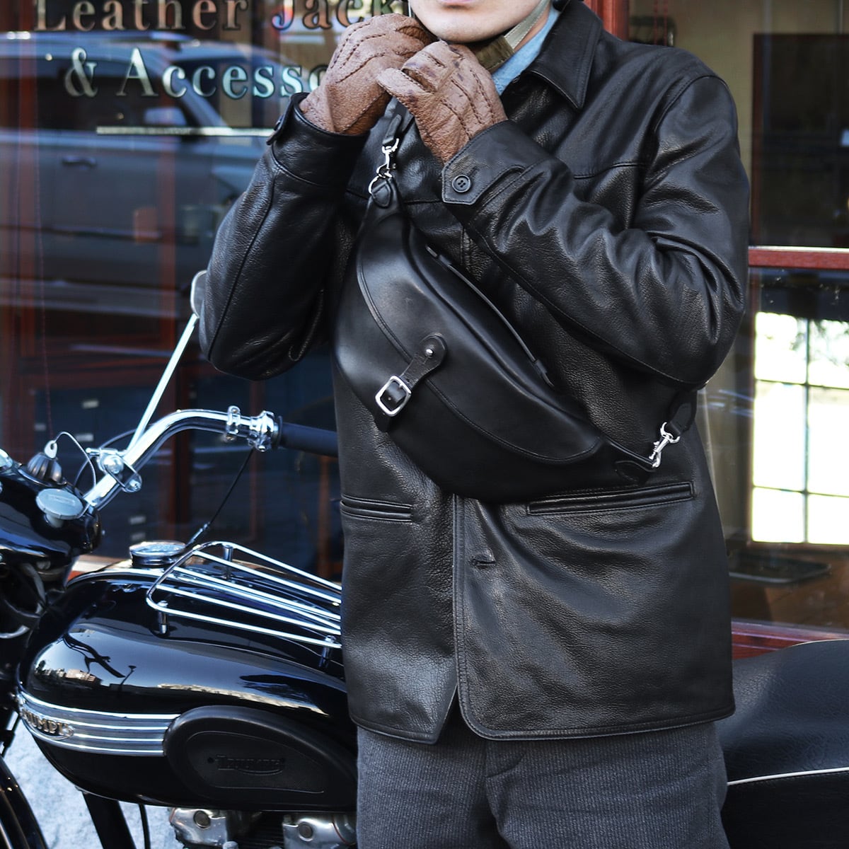 CRANK Goatskin col.Black