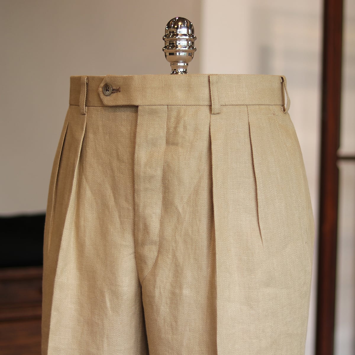 FORT - Herringbone Linen col.Beige