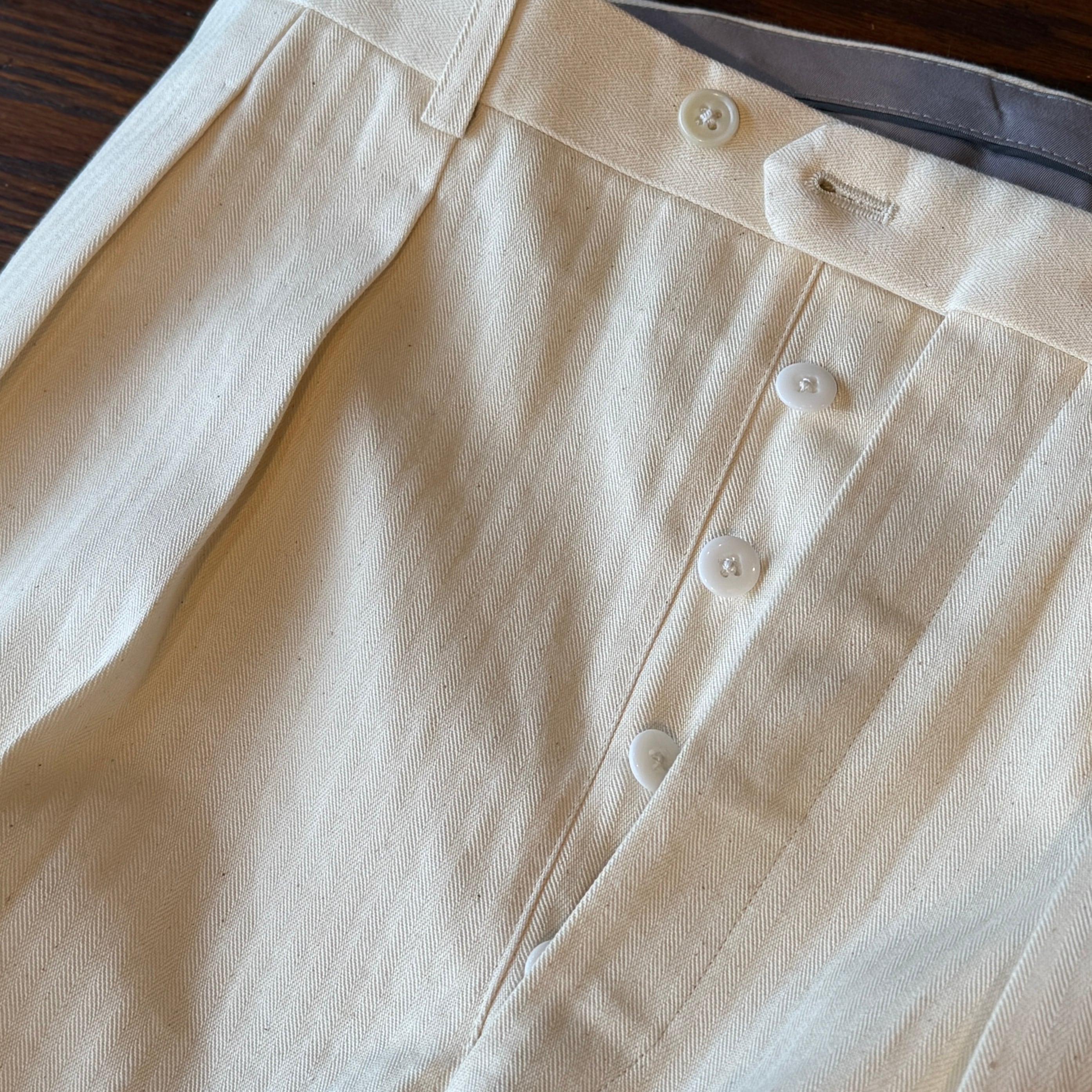 FORT - Herringbone Cotton col.Ivory