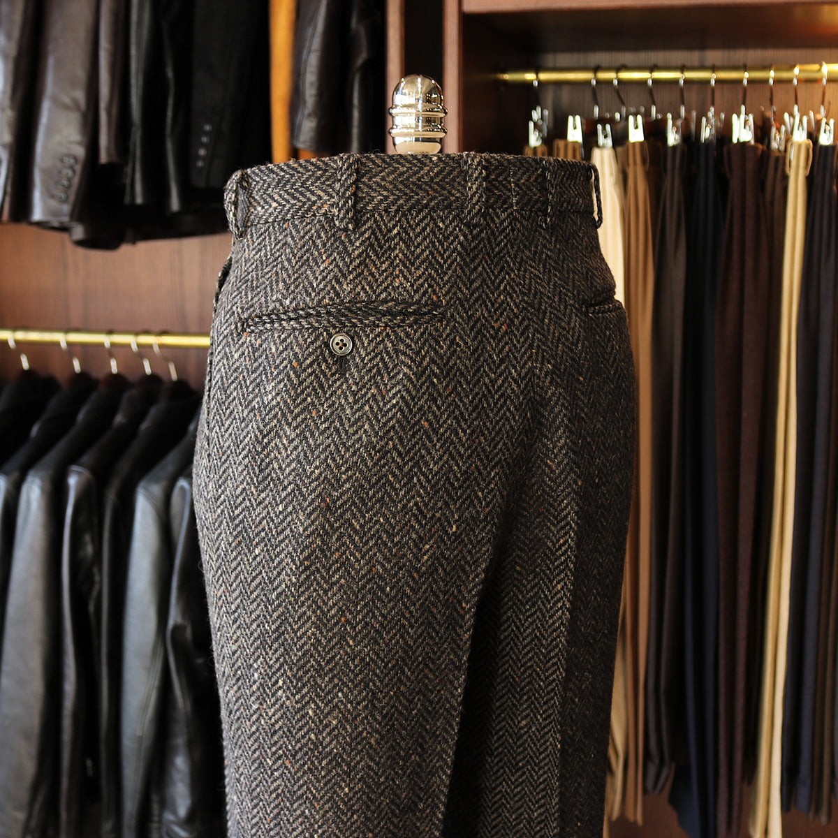 FORT W.BILL Herringbone Tweed col.Gray