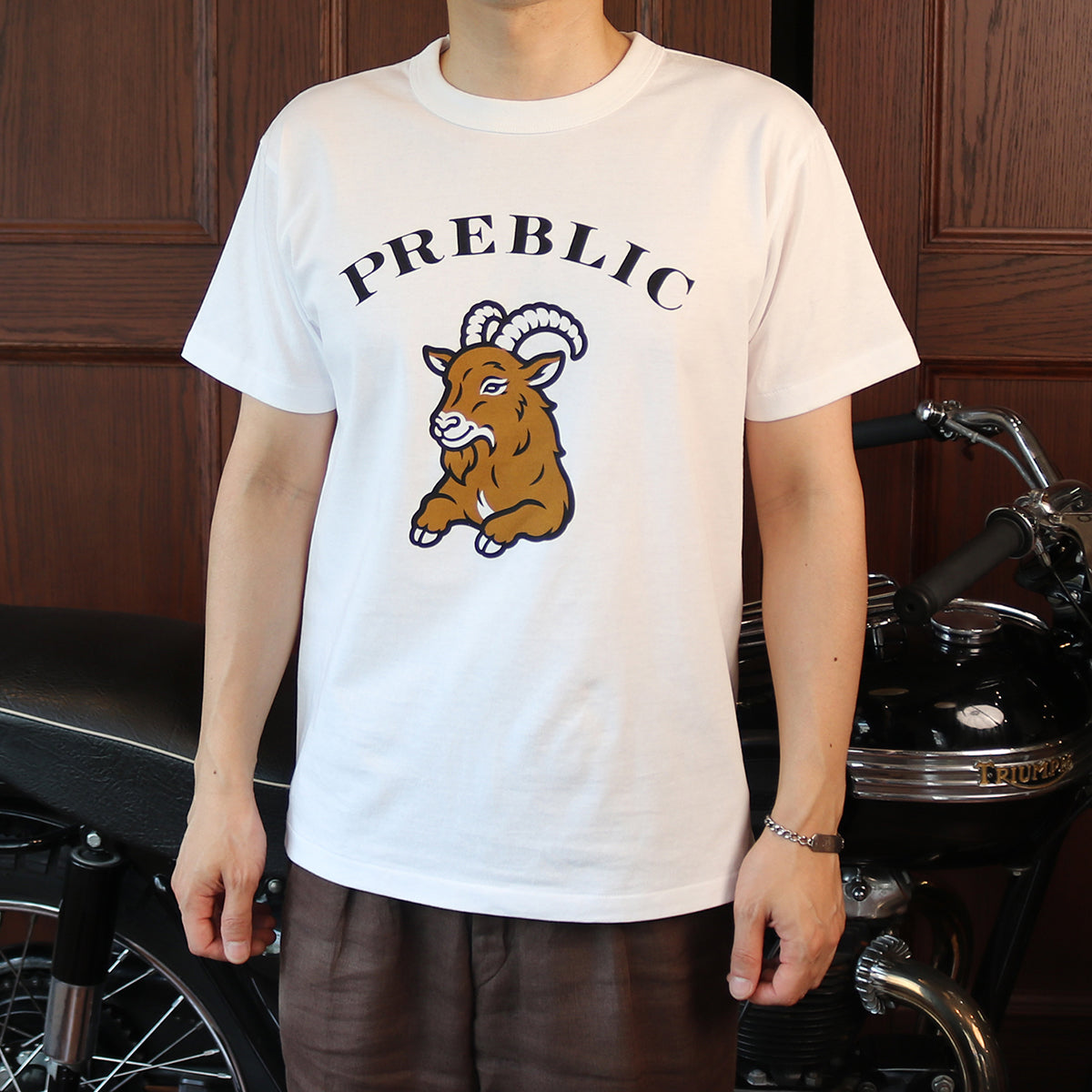 GOAT T-SHIRT col.White