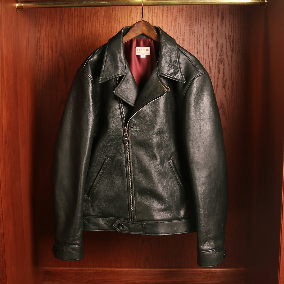 No.2 BACKET Sheepskin col.Dark Olive