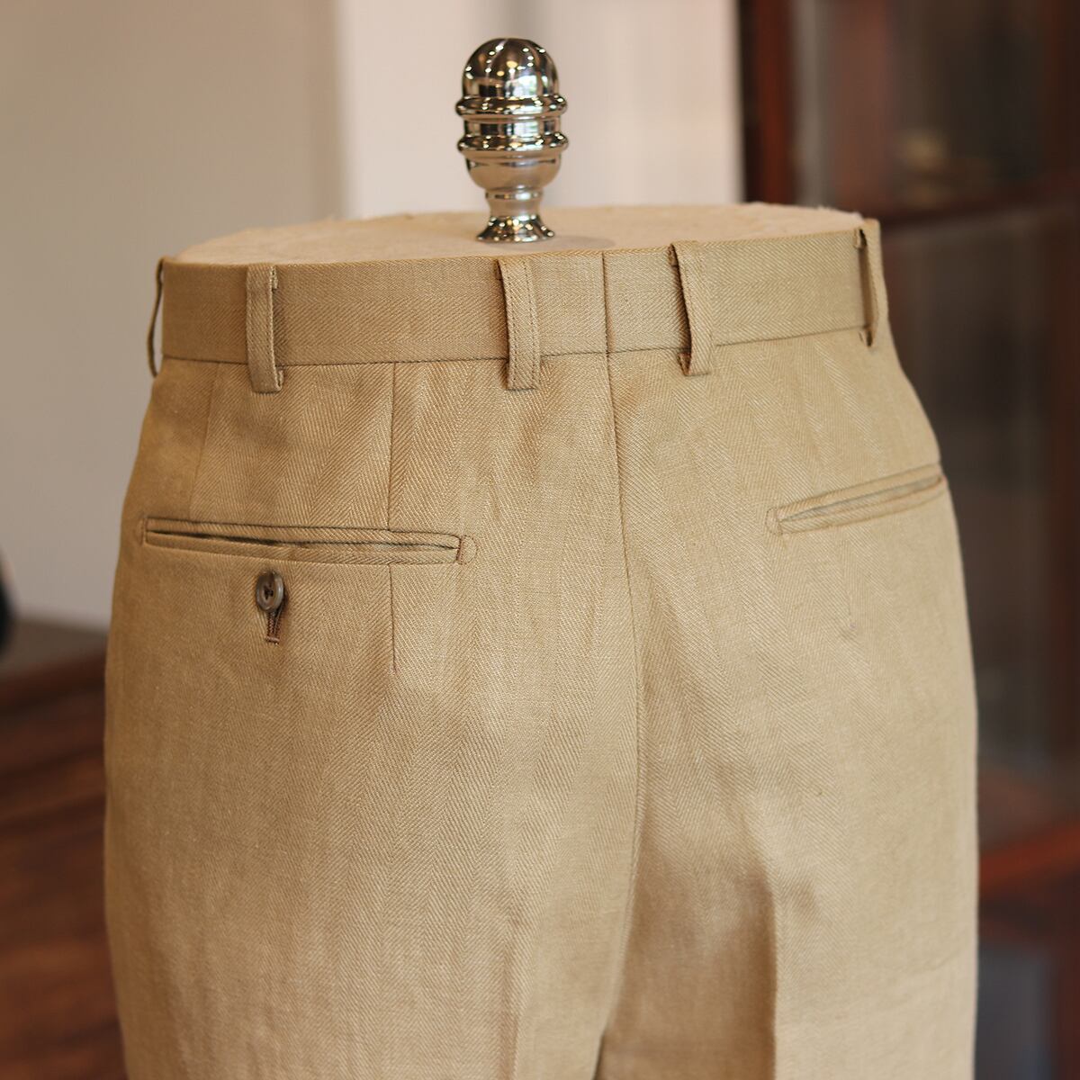 FORT - Herringbone Linen col.Beige