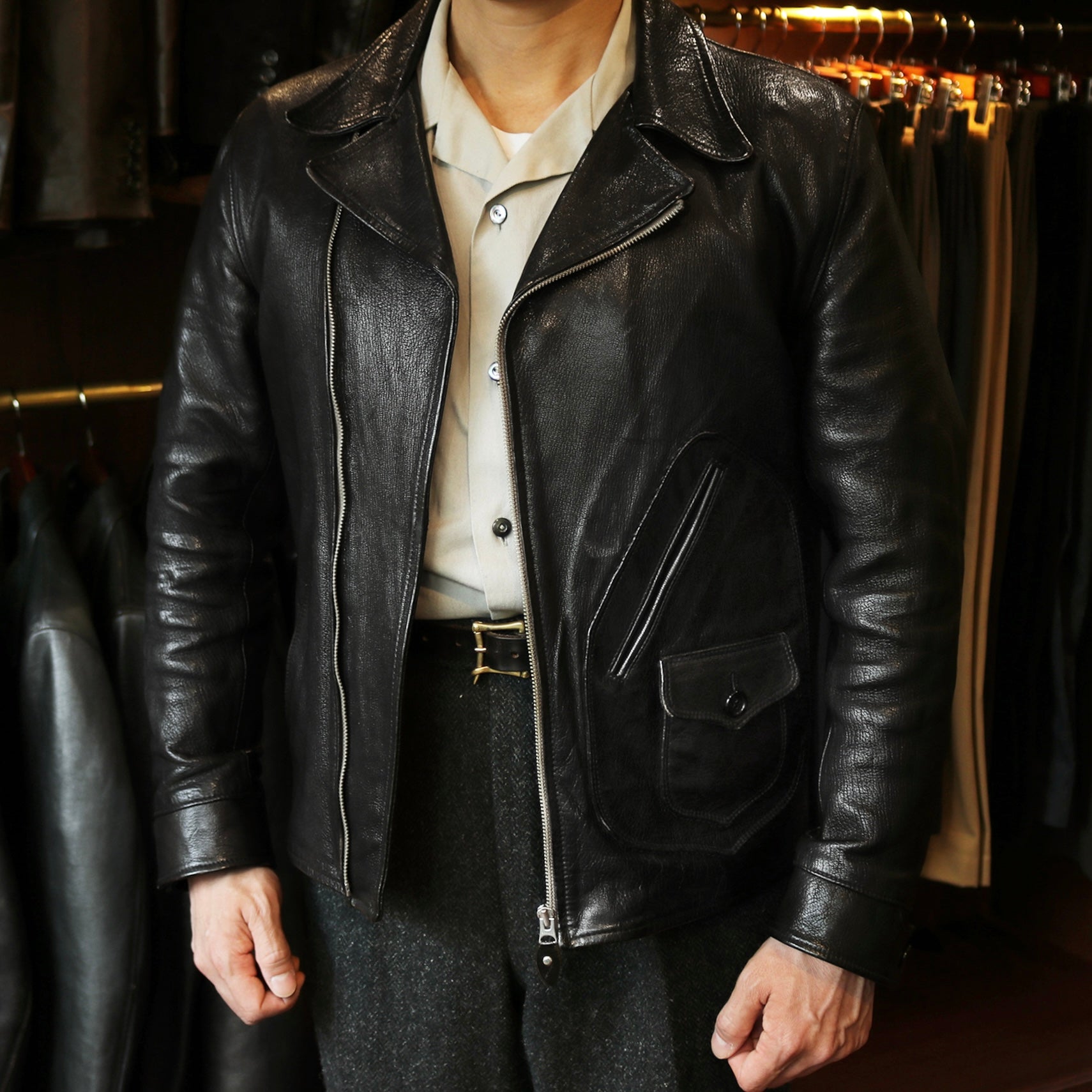 GRAIN Goatskin col.Black