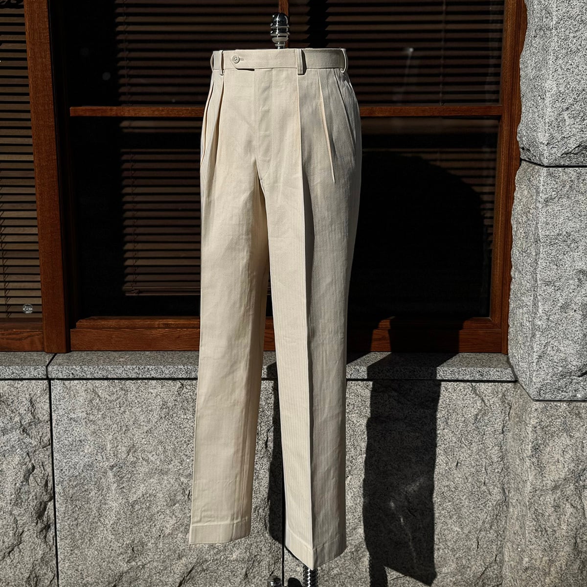 FORT - Herringbone Cotton col.Ivory