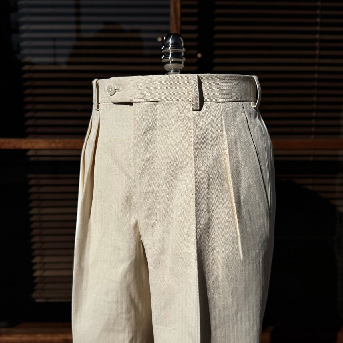 FORT - Herringbone Cotton col.Ivory