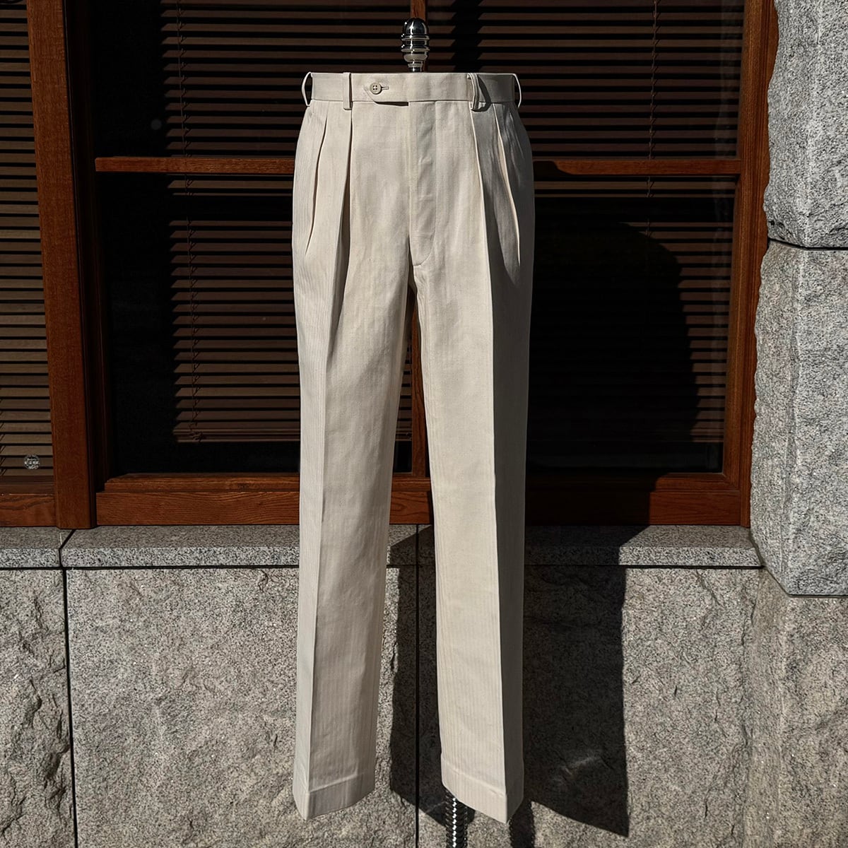FORT - Herringbone Cotton col.Ivory