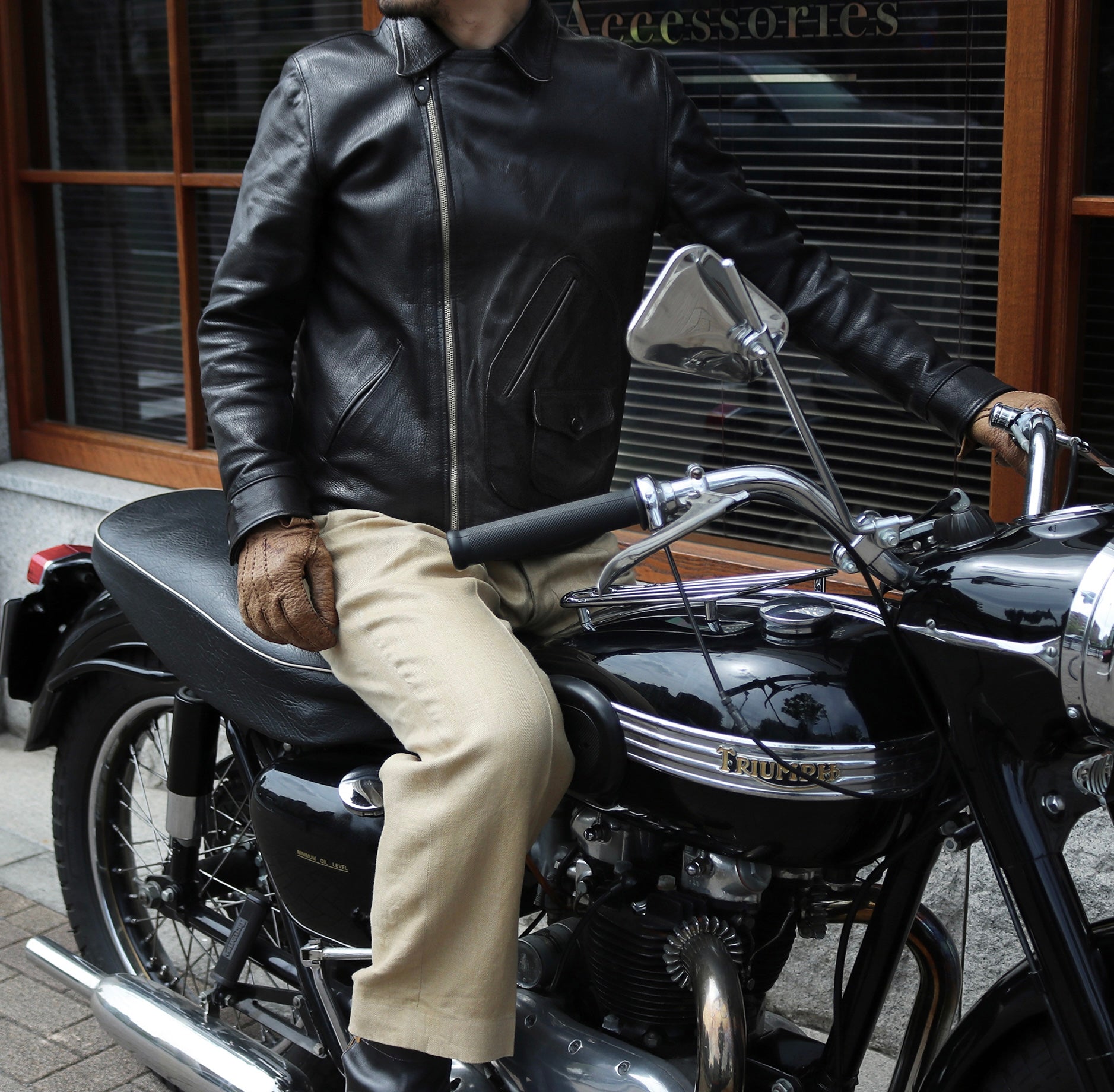 GRAIN Goatskin col.Black
