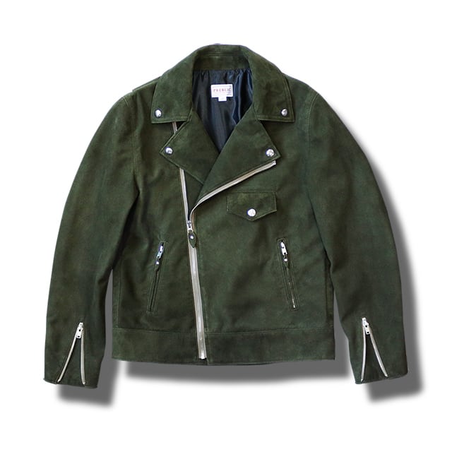 BRANCH Sheepskin Suede col.Dark Olive