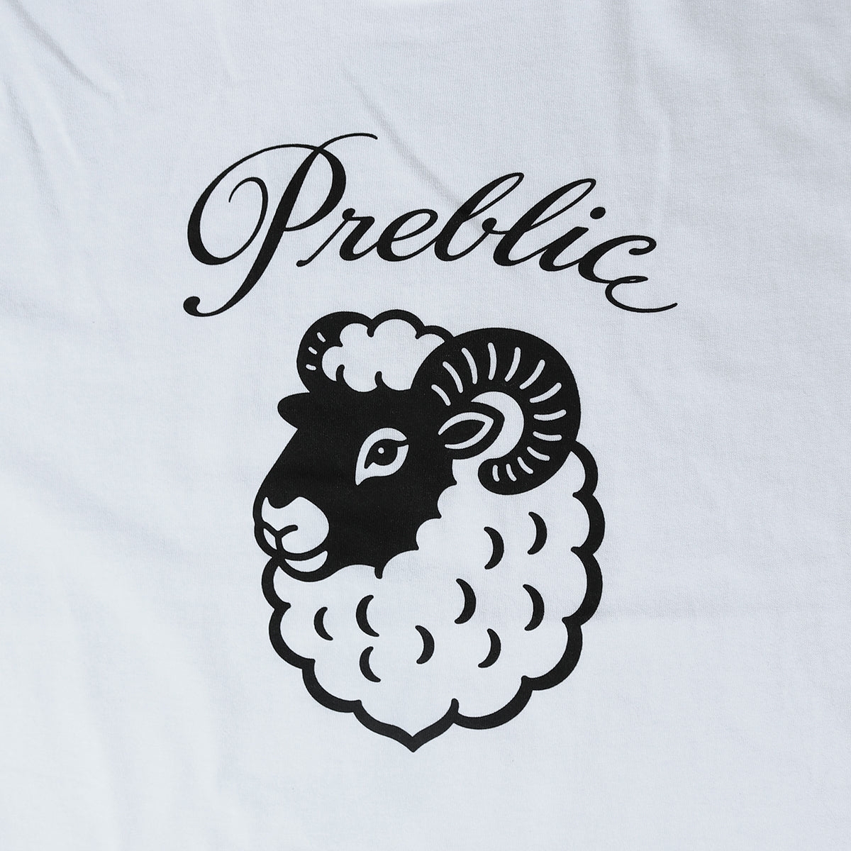 BLACK FACE T-SHIRT col.White