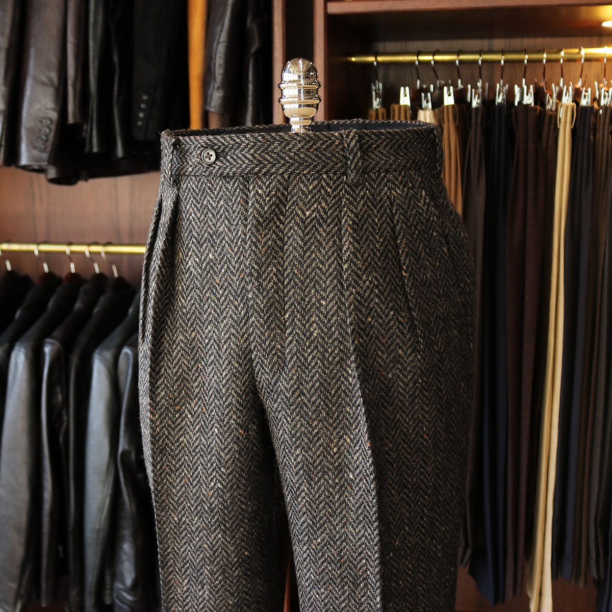 FORT W.BILL Herringbone Tweed col.Gray