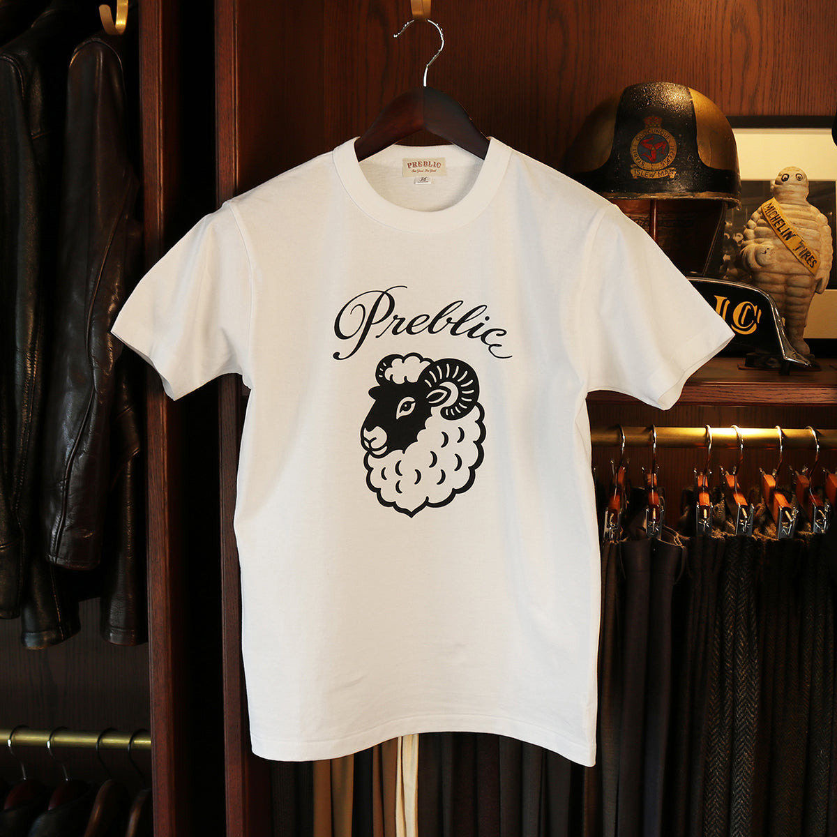 BLACK FACE T-SHIRT col.White