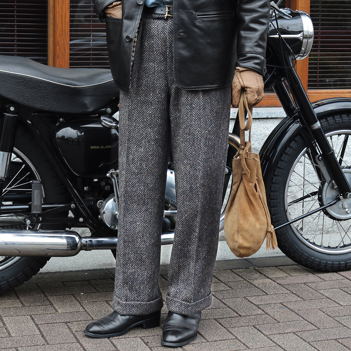 FORT W.BILL Herringbone Tweed col.Gray