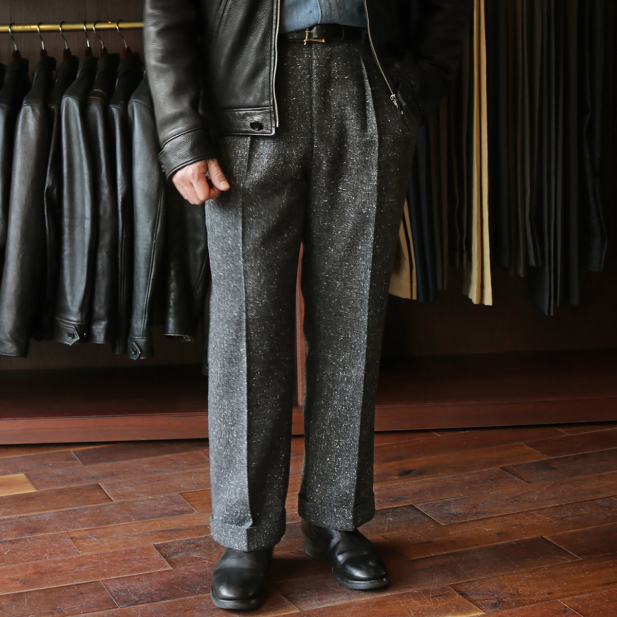 FORT W.BILL Marbling Tweed col.Gray