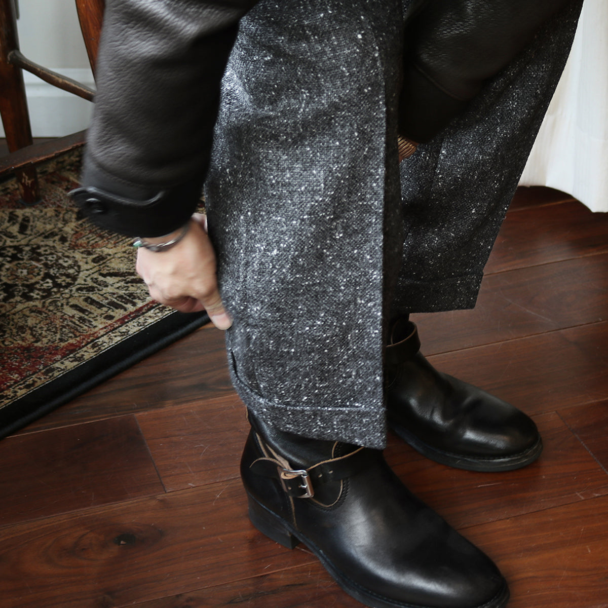 FORT W.BILL Marbling Tweed col.Gray