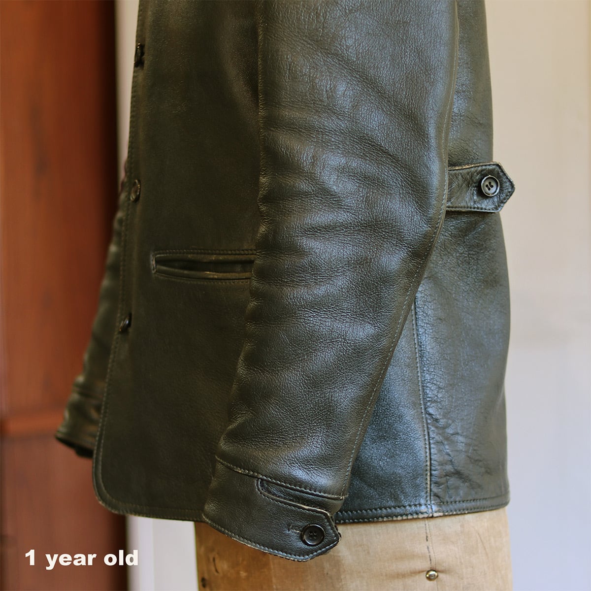 CRANK Sheepskin col.Dark Olive