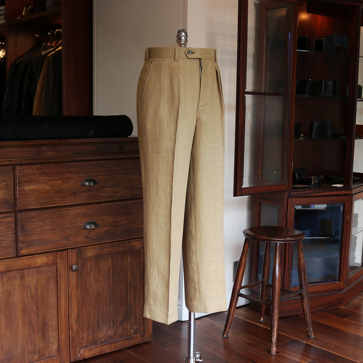 FORT - Herringbone Linen col.Beige